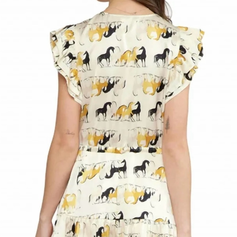 Entro Women's Mini Dress with Horse Print - Picture 3 of 10